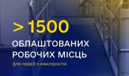 На сьогодні 1376 українських роботодавців отримали відшкодування за облаштування 1544 робочих місць для людей з інвалідністю