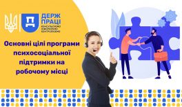 Основні цілі програми психосоціальної підтримки на робочому місці