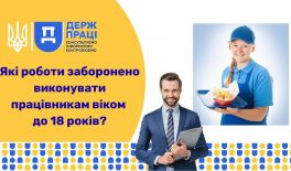 Які роботи заборонено виконувати працівникам віком до 18 років?