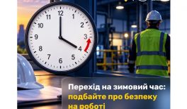 Перехід на зимовий час: подбайте про безпеку на роботі