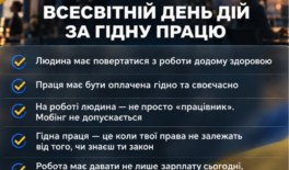 7 жовтня – Всесвітній день дій за гідну працю