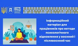 Інформаційний матеріал для працівників про методи психологічного відновлення у воєнний і післявоєнний час